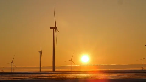 WS Windfarm.mov Video stock 98299251