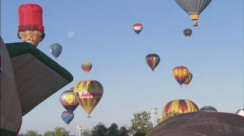 WSHotAirBalloons Stock Footage 448203