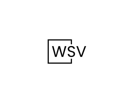 WSV letter initial logo design vector illustration Stock Illustration