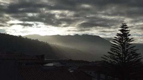 WS,View of Cusco, Peru. Sunrise Stock Footage 130352814