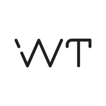 Wt initial letter vector logo icon Stock Illustration