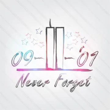 Wtc typography Stock Illustration