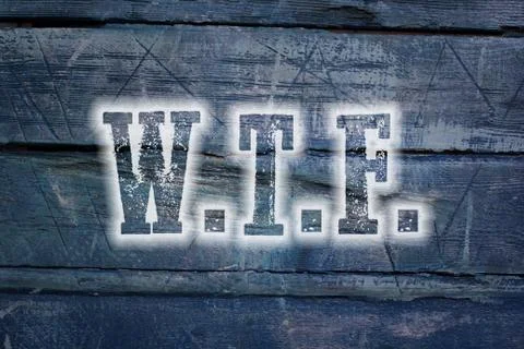 Wtf concept Stock Illustration