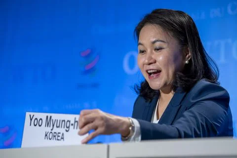 WTO Director-General selection process in Geneva, Switzerland - 16 Jul 2020 Stock Photos