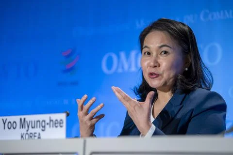 WTO Director-General selection process in Geneva, Switzerland - 16 Jul 2020 Stock Photos