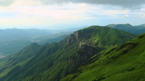 Wugongshan sunset time lapse Stock Footage 168047271