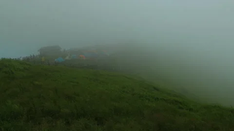 Wugongshan sunset time lapse Stock Footage 168047765