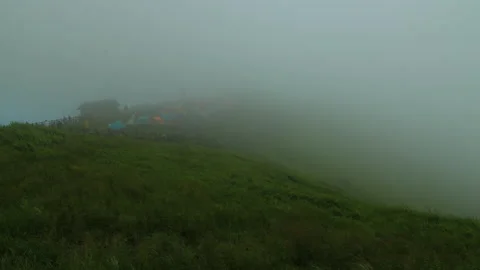 Wugongshan sunset time lapse 스톡 동영상 168047776