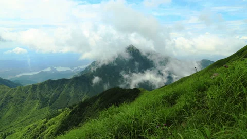 Wugongshan time lapse Stock Footage 168085884