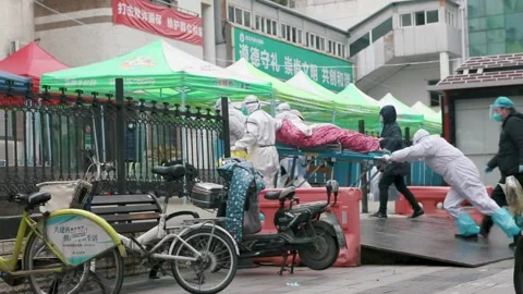 Wuhan covid-19 Stock-Footage 136658345