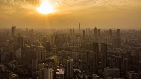 Wuhan panorama Stock Footage 95998681
