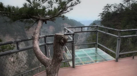 Wulingyuan mountain slider 3032 库存影片 48289394