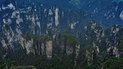 Wulingyuan Scenic and Historic Interest Area Video stock 325273953