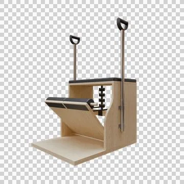 Wunda Chair Front Side View 3D Illustration Illustrazione stock