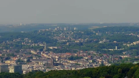 Wuppertal germany from far 4k 25fps video Stock Footage 315226653