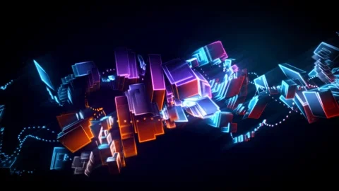 Wurfelwelle Looping Animation Stock Footage 73645485