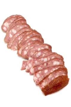 Wurst on white Stock Photos