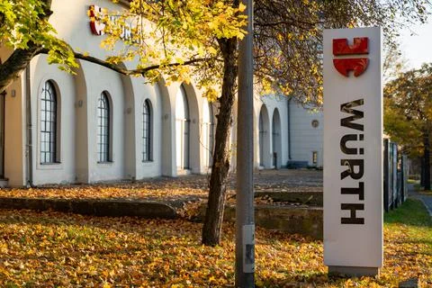 Würth Group Logo in Front of a Store Building Fotos de archivo