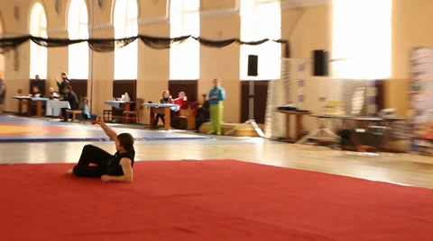 Wushu Chain Taolu 2 Stock Footage 37096531