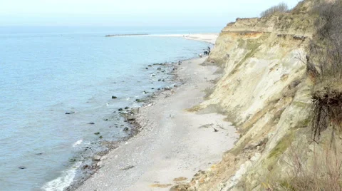 Wustrow Baltic Sea beach Darss peninsulas Video stock 40644871