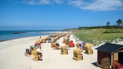 Wustrow beach Stock Photos