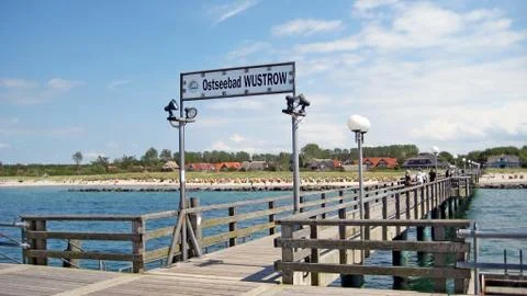 Wustrow pier Stock Photos