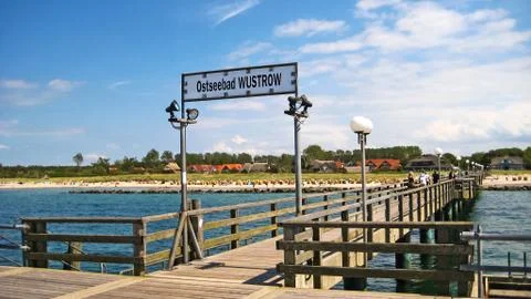 Wustrow pier Stock Photos