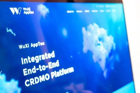 Wuxi apptec integrated end to end crdmo platform display 库存照片