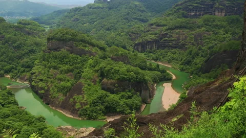 Wuyi mountain time lapse 스톡 동영상 168103502