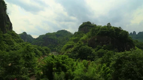 Wuyi mountain time lapse Stock Footage 168103617