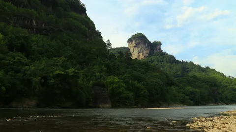Wuyi mountain time lapse 库存影片 168105100