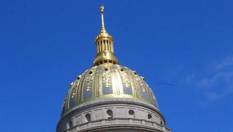 WV  state capital dome Stock Footage 8668476