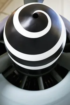 Ww ii fighter engine nose cone Stock Photos