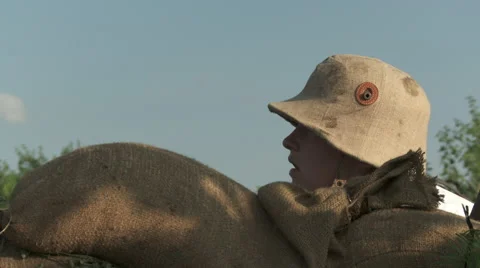 WW1 Austrian boy soldier Stock Footage 43312656
