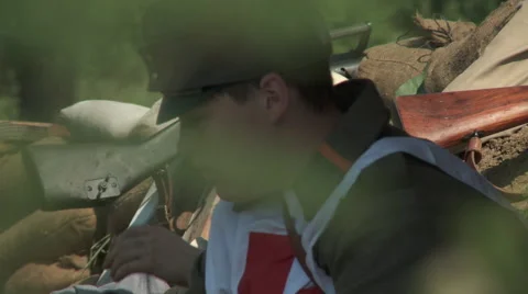 WW1 Austrian medic Stock Footage 43313759