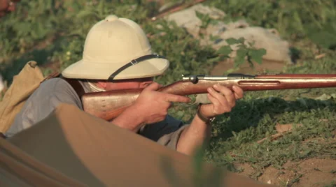 WW1 British aim 1 Stock Footage 43274419