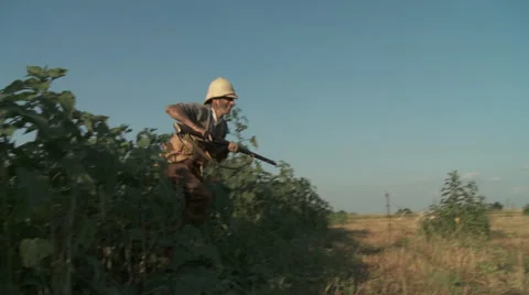 WW1 British charge Stock Footage 43314276