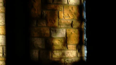 WW1 german cemetery (chapel detail) : Deutscher Soldatenfriedhof, Hooglede Stock Footage 100542953