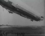 Ww1 - German Zeppelin On Bombing Mission Over London  Stock Footage