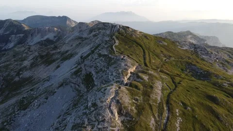 WW1  mountain trenches Stock Footage 241085428