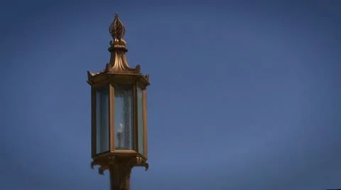 WW1 Museum Lamp Post Stock Footage 11877075