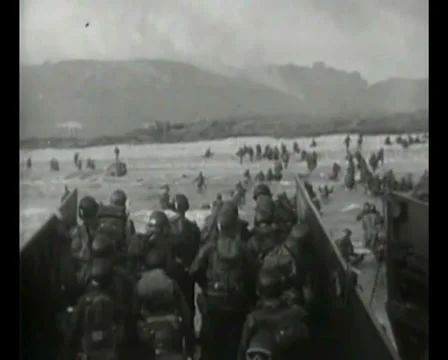 Footage from D-Day 