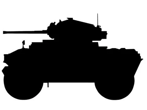 Ww2 - armoured car Stock Illustration