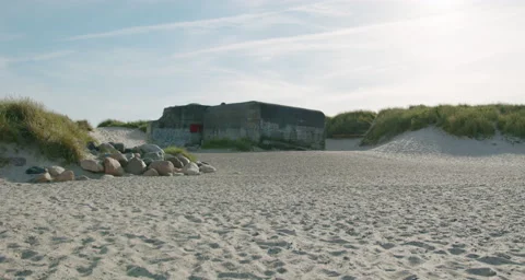Ww2 bunker in Denmark Stock-Footage 201069595