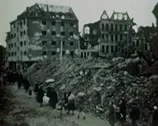 Ww2 Color Footage - Escaping Survivors In Berlin 1945 Stock Footage
