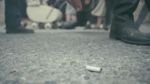 WW2 Crowd pedestrians 05 Stock Footage 317755963
