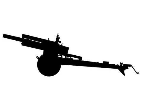 Ww2 - field artillery Stock Illustration