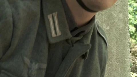 Ww2 german soldier uniform Stock Footage 79069938
