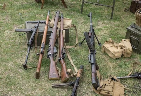 Ww2 guns Stock Photos