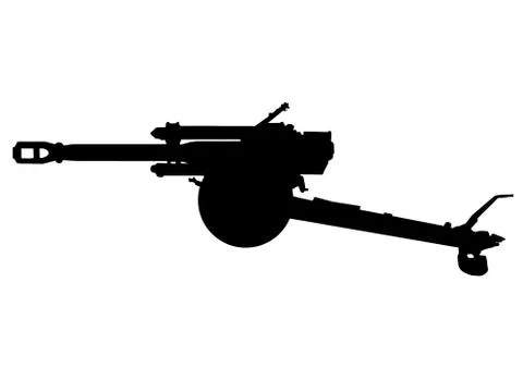 Ww2 - heavy artillery Stock Illustration
